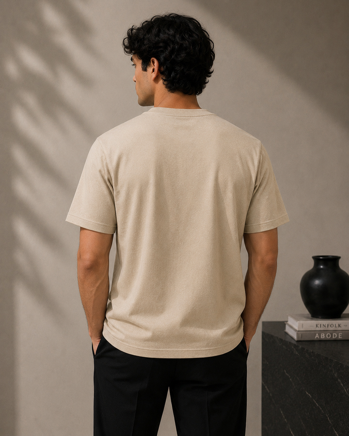 🤍 SANDSTONE BEIGE QUIET LUXURY EDITION TEE SHIRT