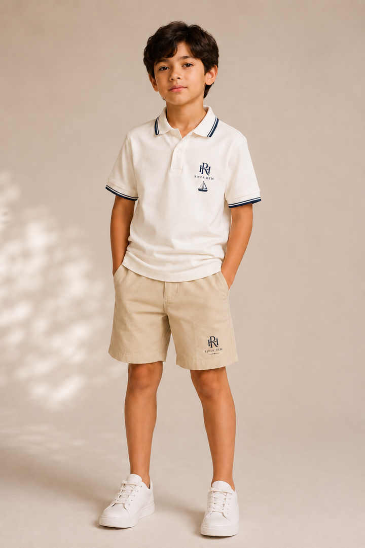 Ivory White Riviera Polo™️