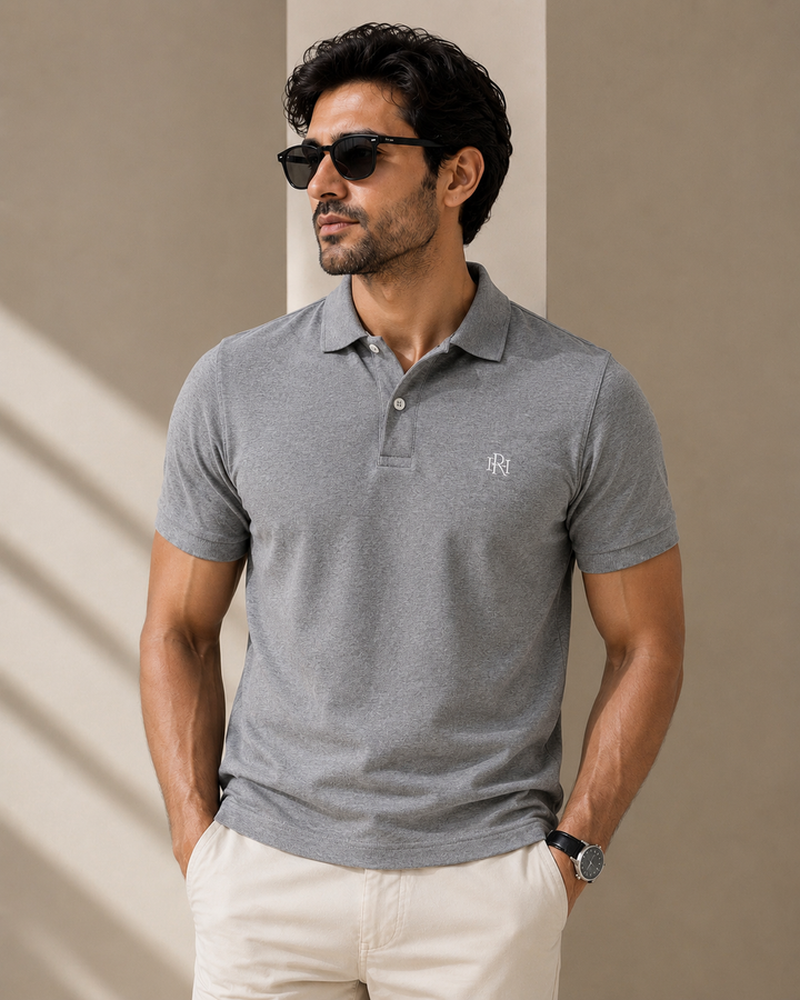 🩶 HEATHER STONE EVERYDAY POLO