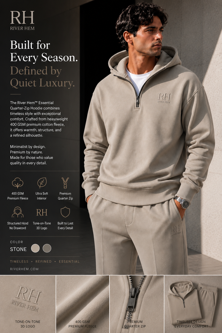 Stone Heritage Quarter-Zip Hoodie