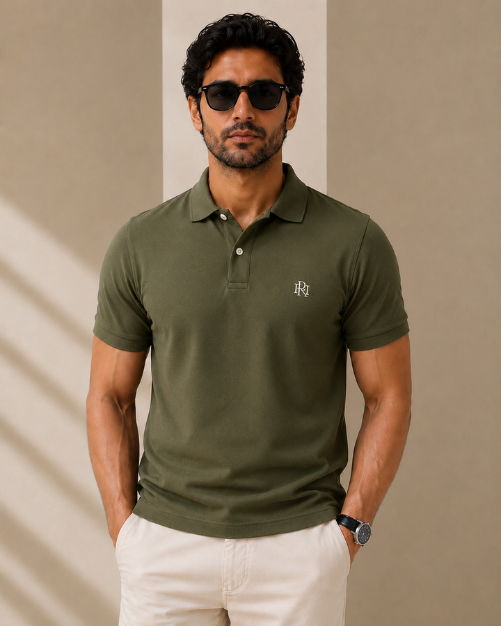Olive Green Explorer Polo