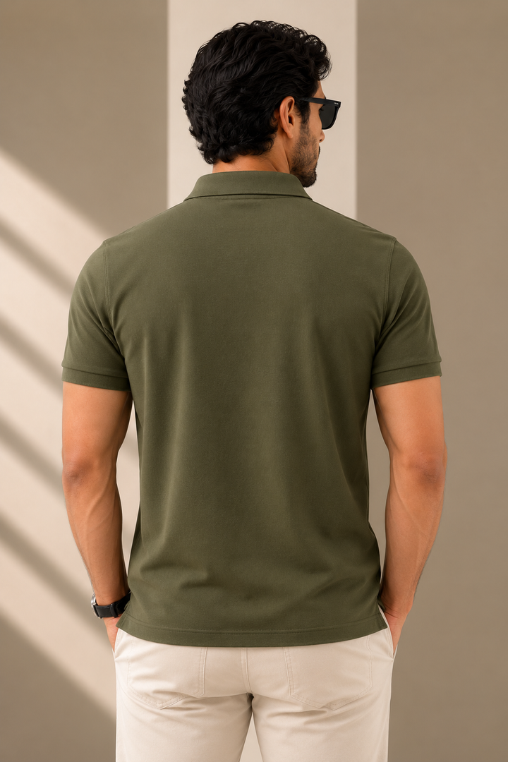 Olive Green Explorer Polo