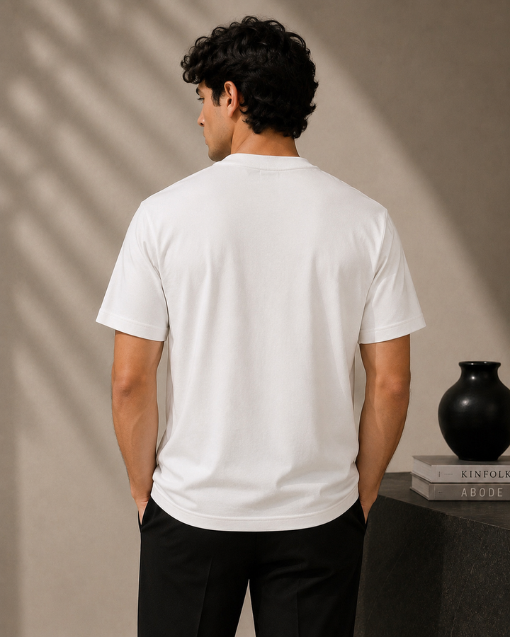 ⚪ PURE IVORY SIGNATURE  EDITION TEE SHIRT