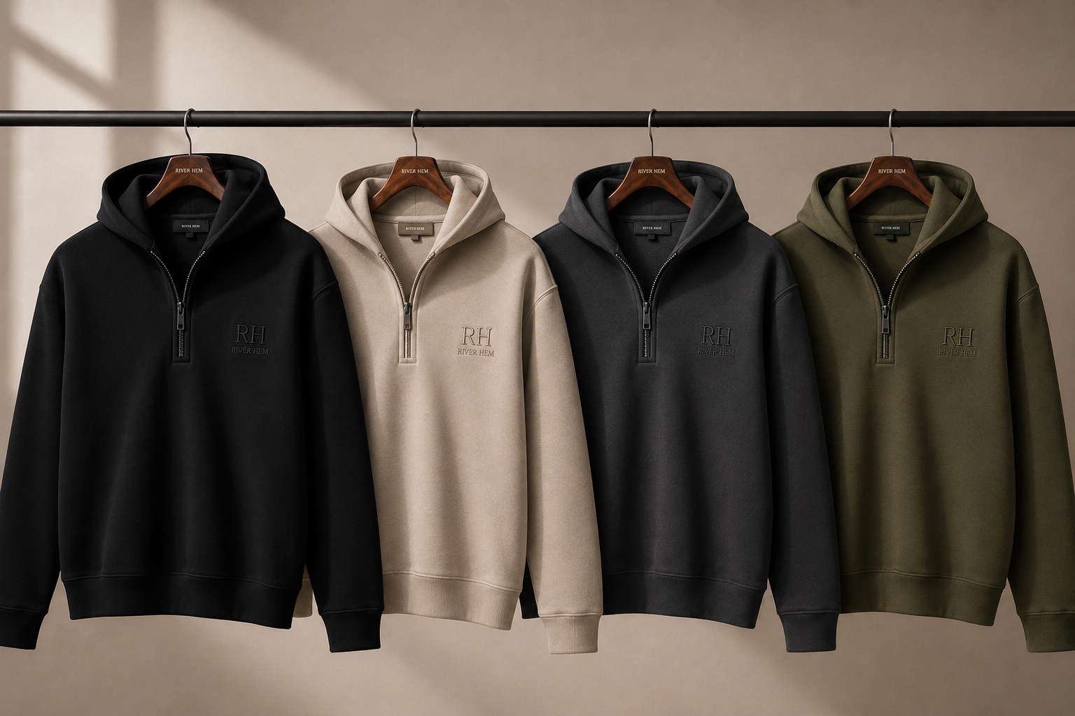Charcoal Core Quarter-Zip Hoodie