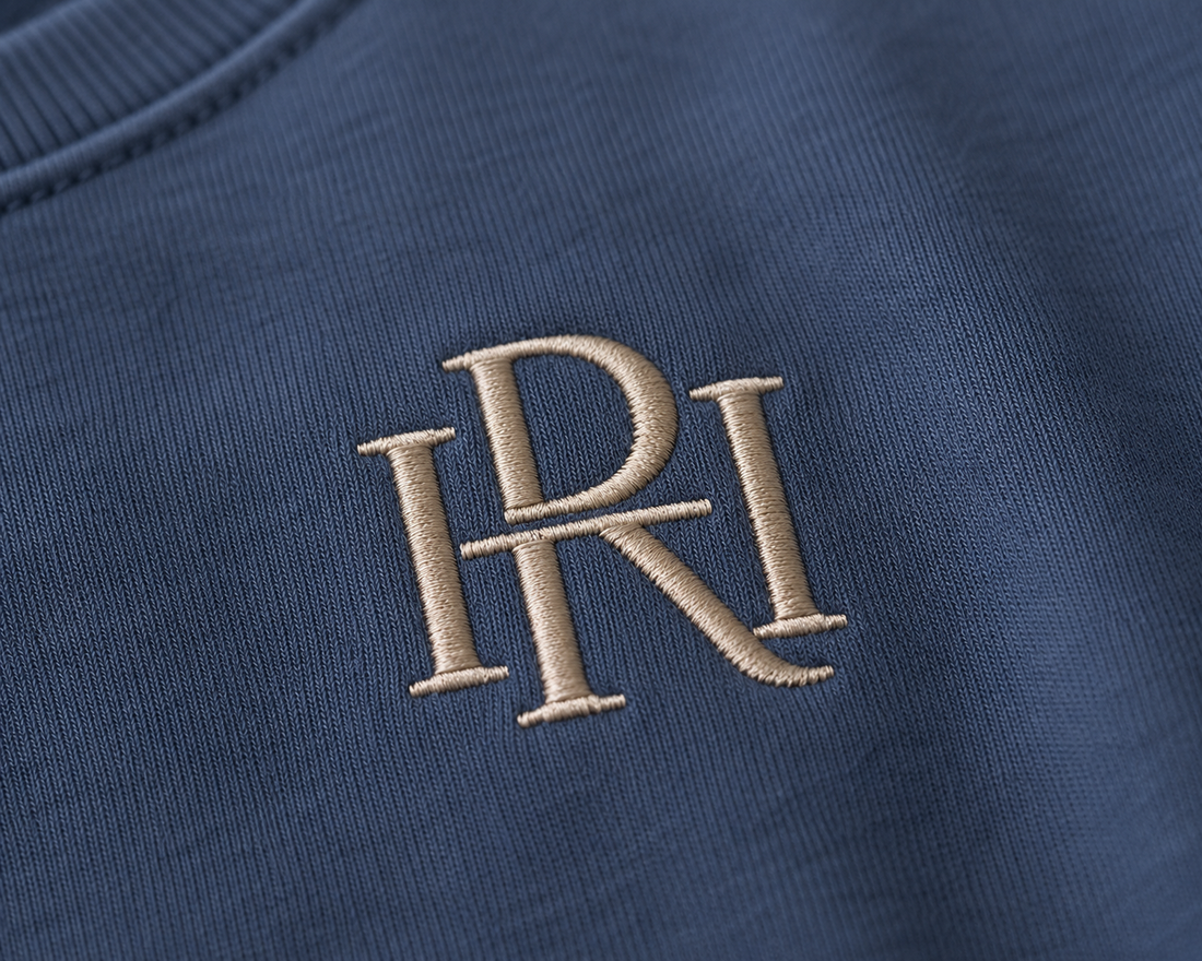 🔵 SLATE BLUE MODERN GENTLEMAN EDITION TEE SHIRT