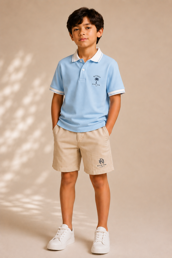 Sky Blue Riviera Polo™️