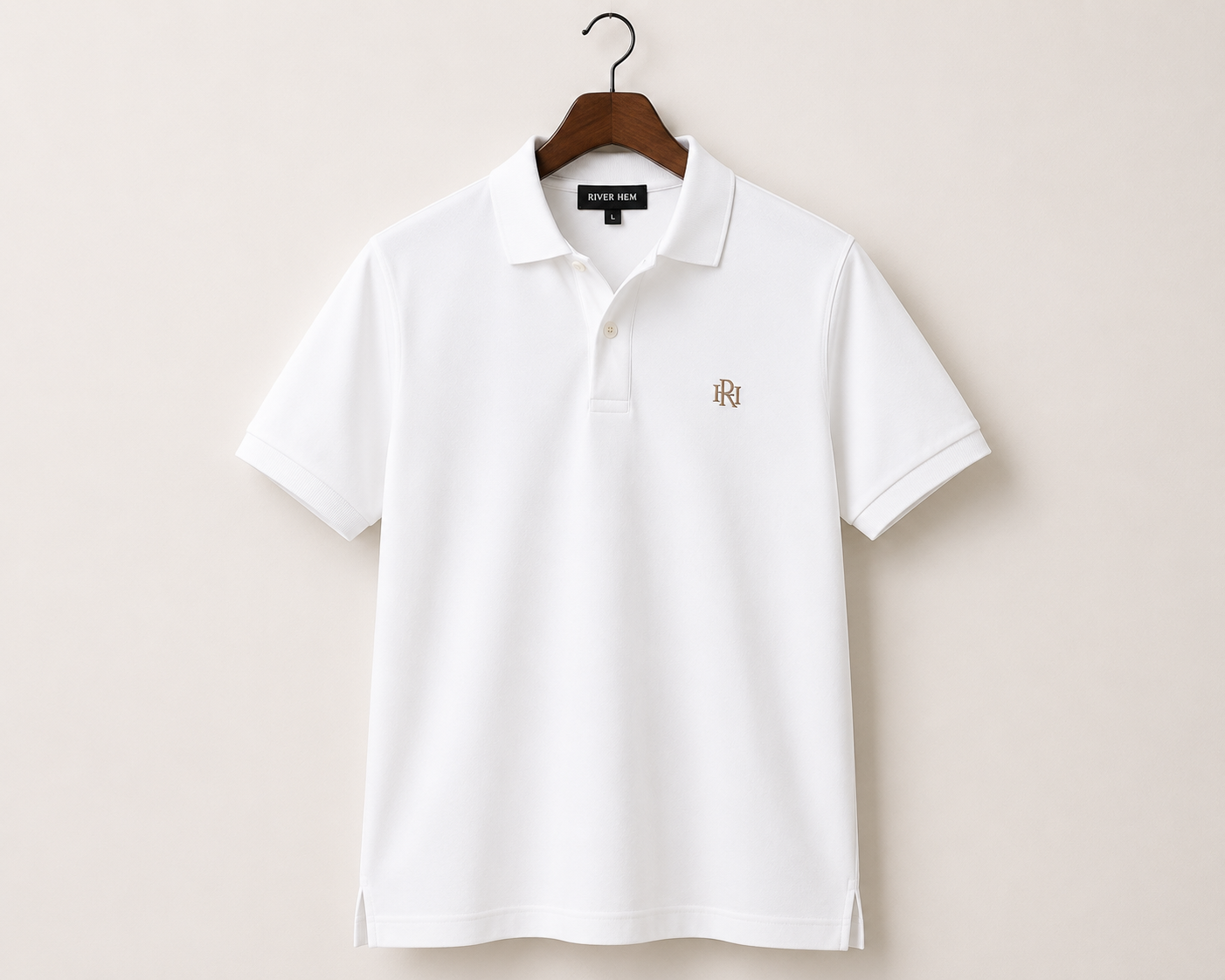 🤍 IVORY WHITE  ESSENTIAL POLO