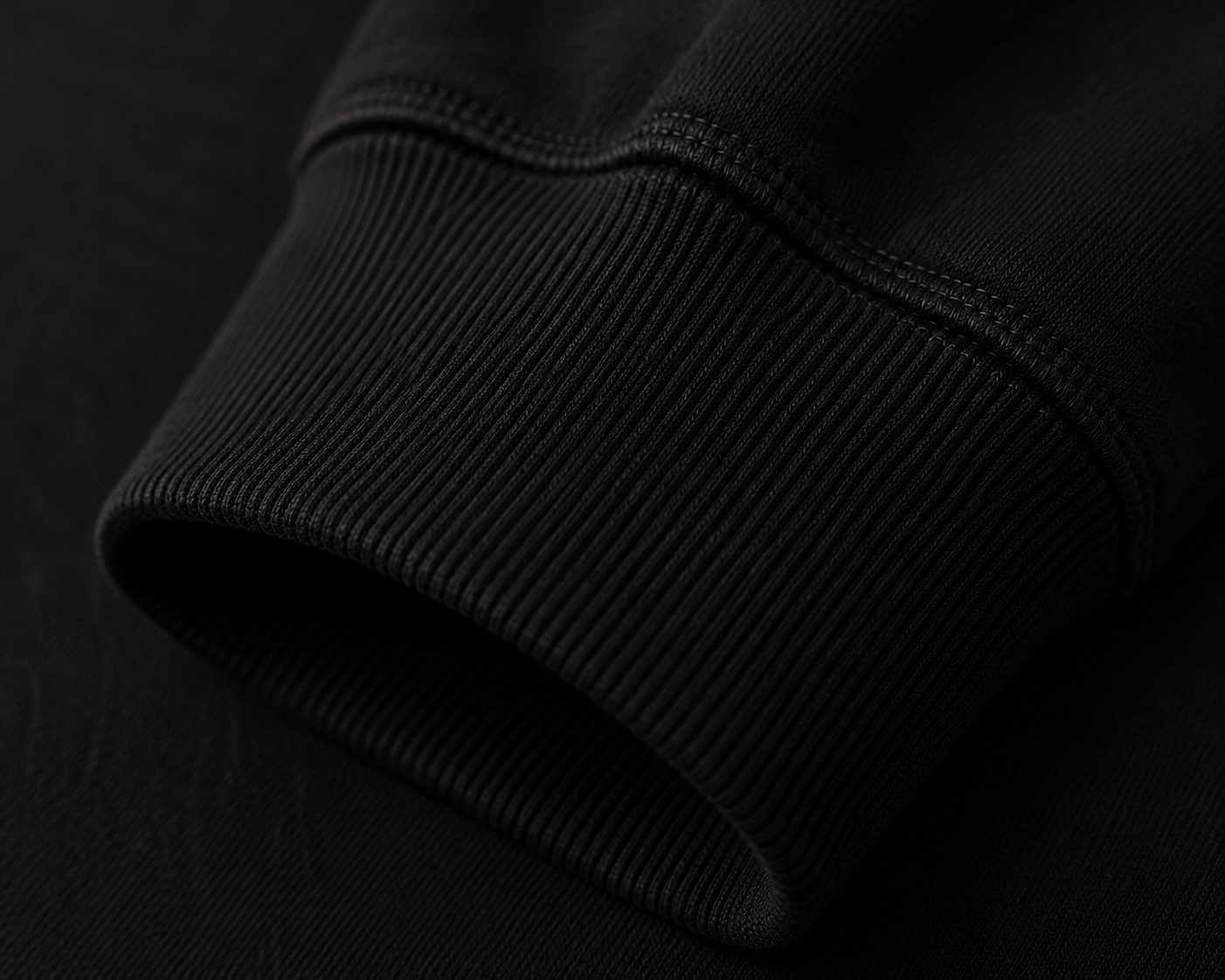 Jet Black Essential Heavyweight Hoodie