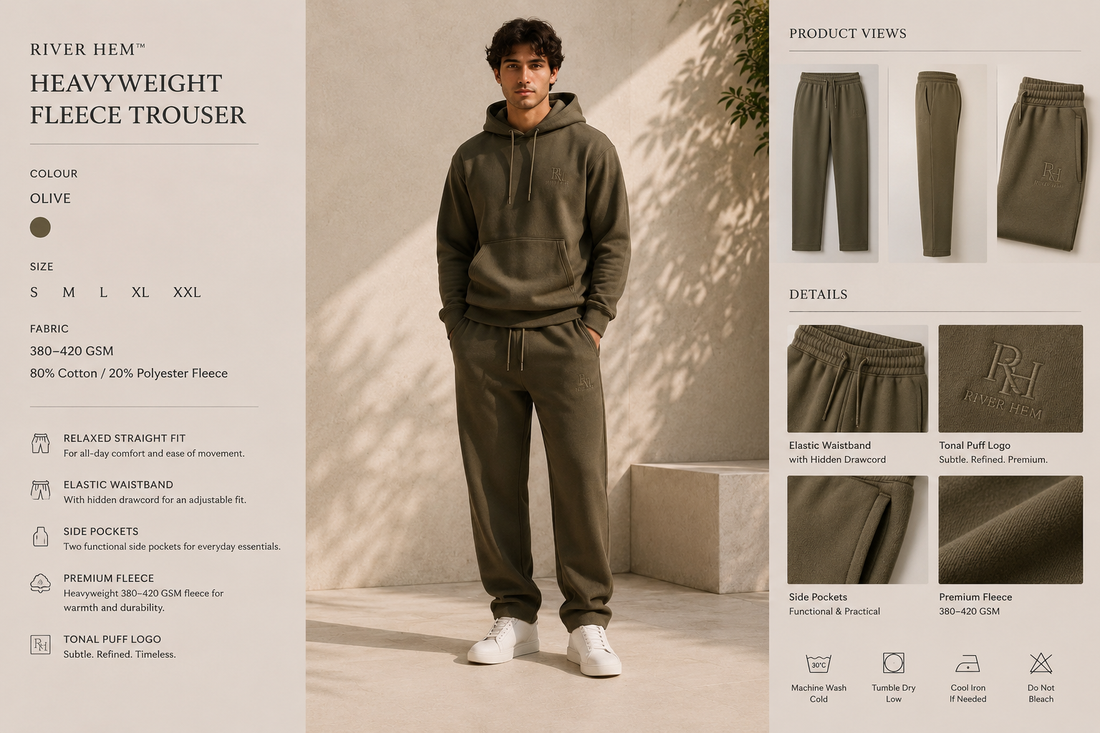 Olive Terrain Heavyweight Fleece Trouser