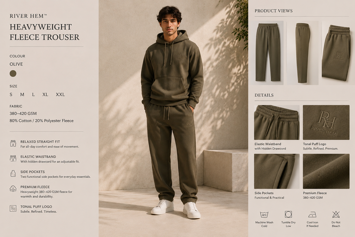 Olive Terrain Heavyweight Fleece Trouser