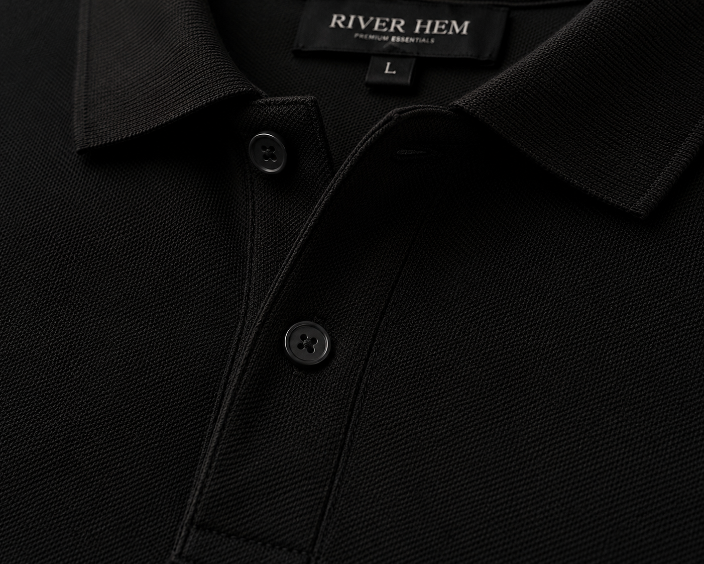 🖤 JET BLACK PREMIUM POLO