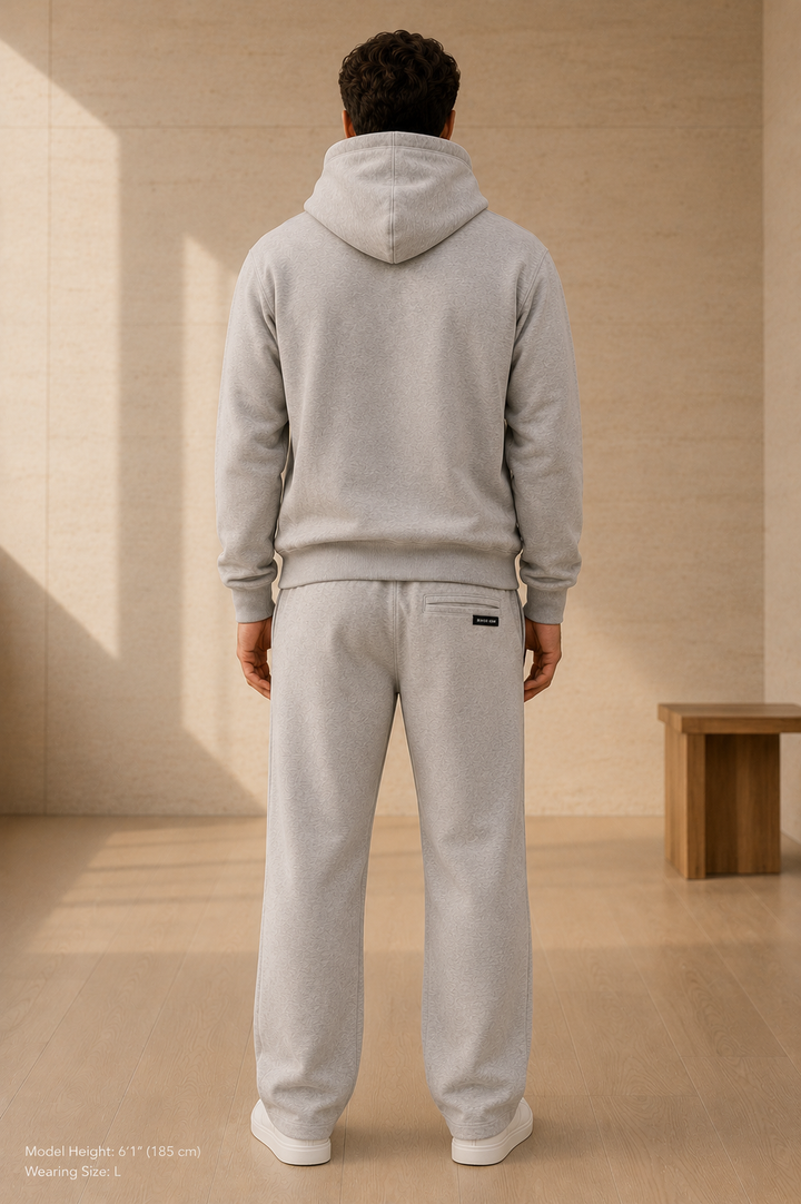 Heather Grey Essential Heavyweight Fleece Trouser