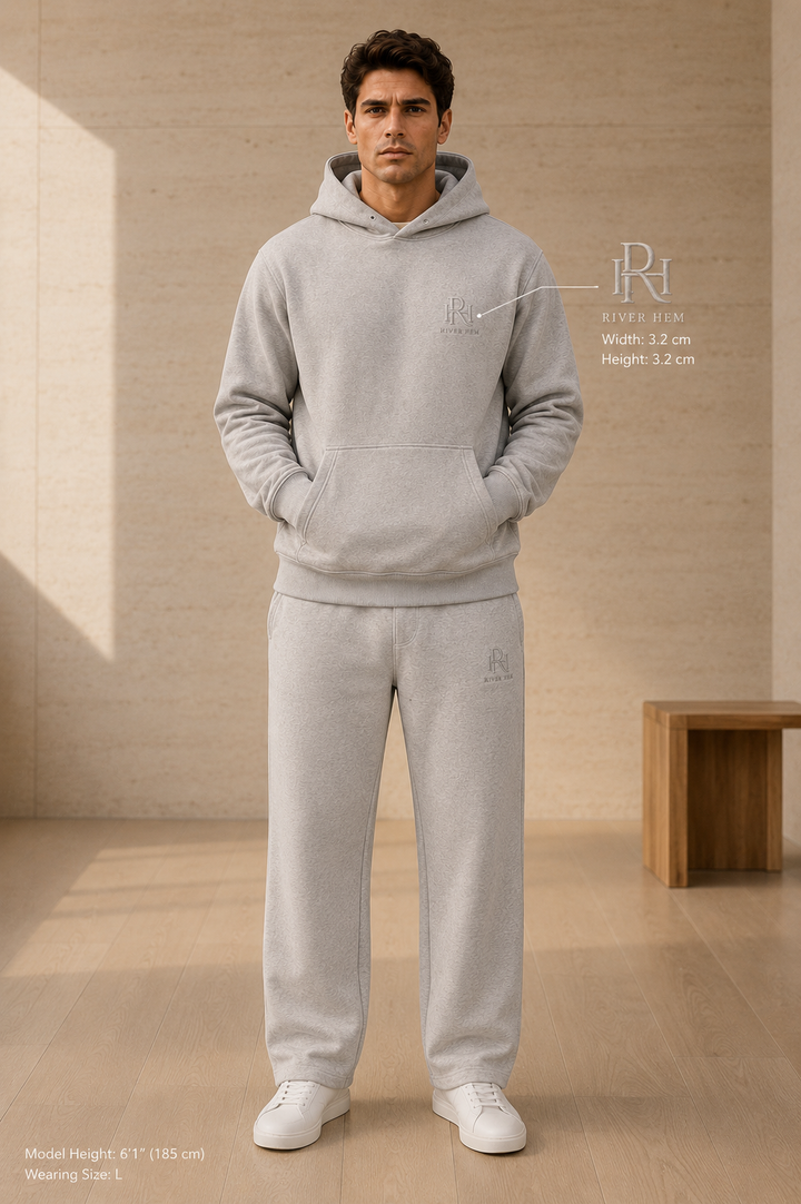 Heather Grey Essential Heavyweight Fleece Trouser