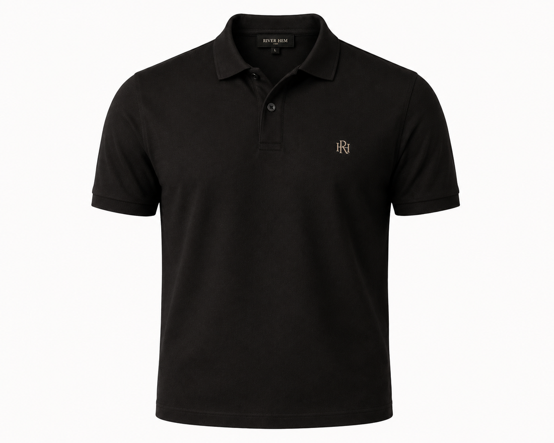 🖤 JET BLACK PREMIUM POLO