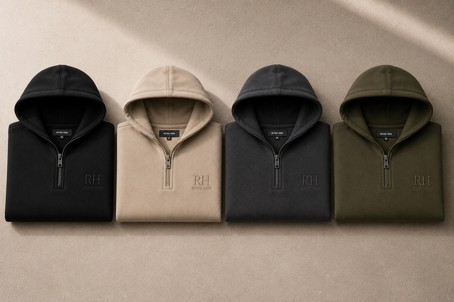 Charcoal Core Quarter-Zip Hoodie