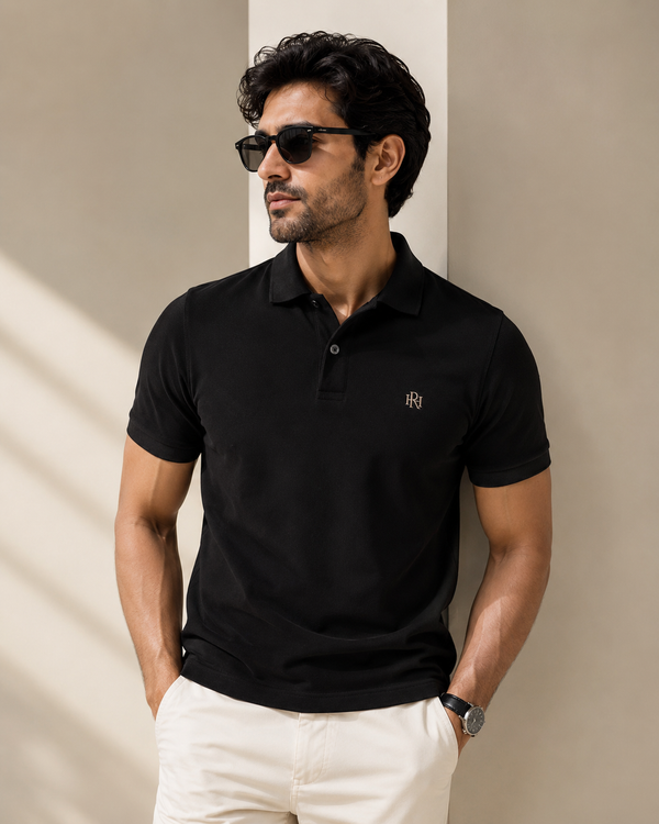 🖤 JET BLACK PREMIUM POLO
