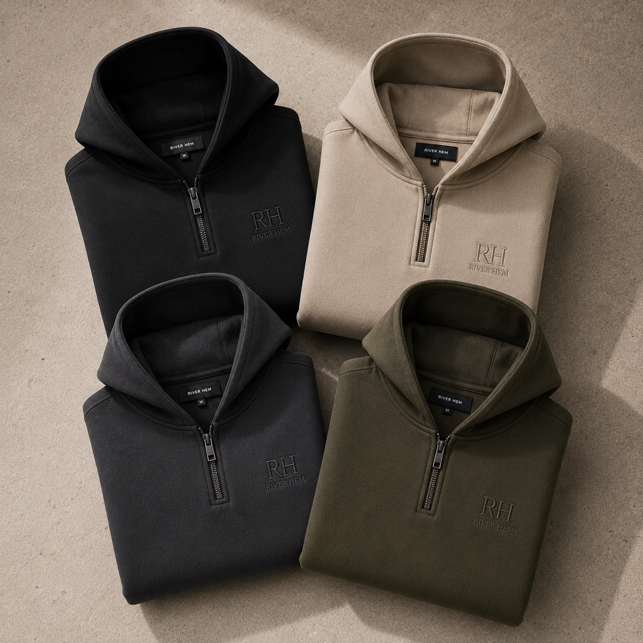 Charcoal Core Quarter-Zip Hoodie