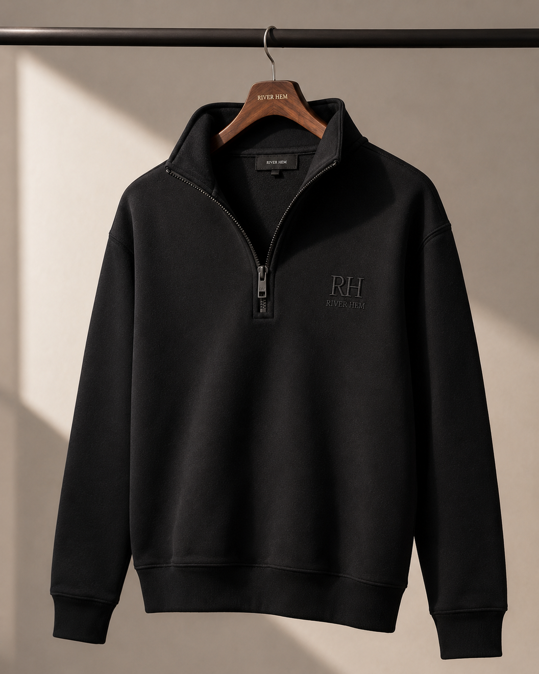 Jet Black Signature Quarter-Zip