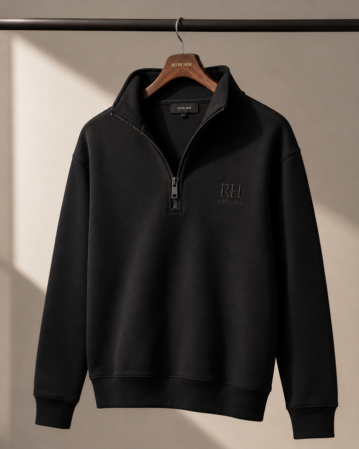 Jet Black Signature Quarter-Zip
