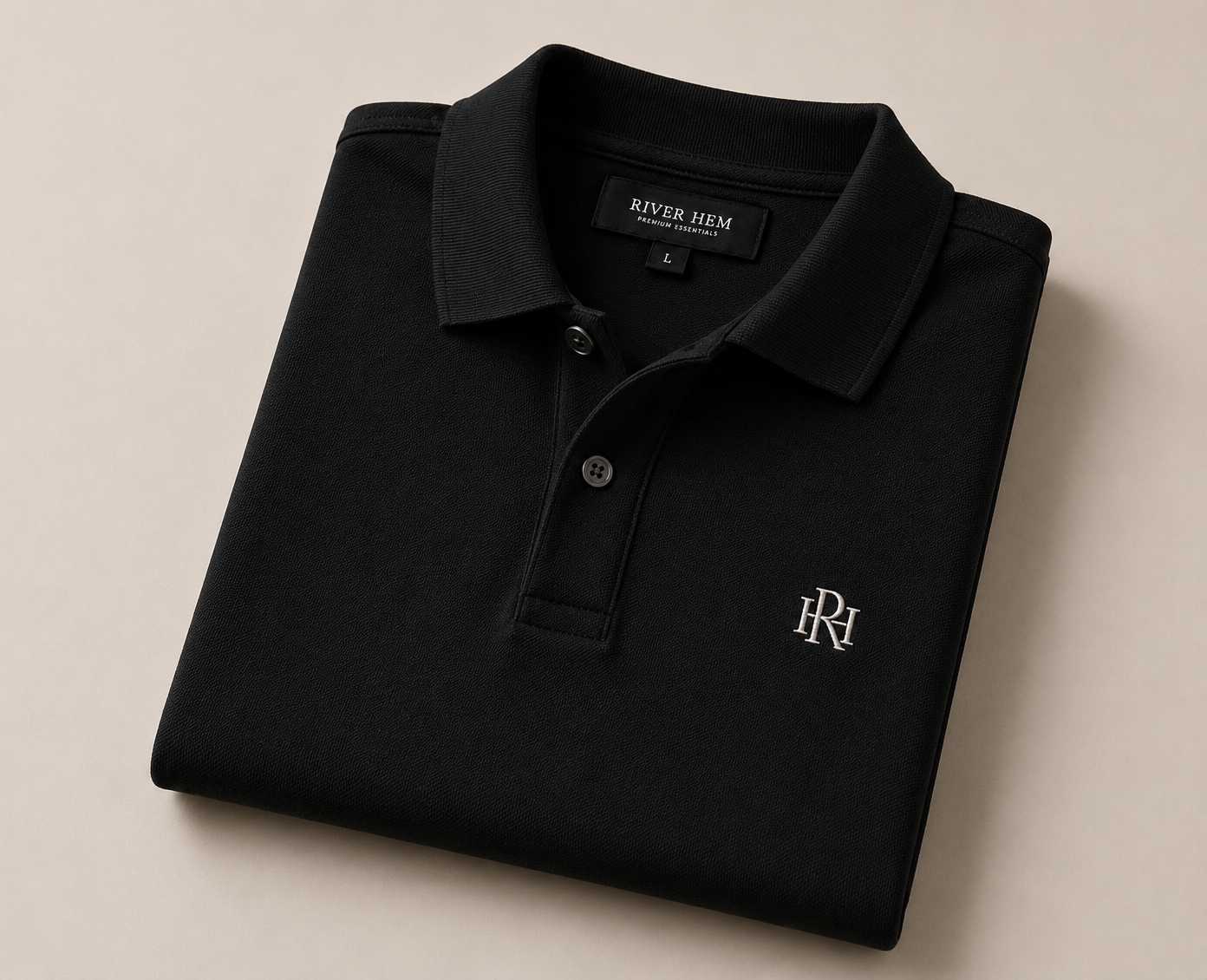 🖤 JET BLACK PREMIUM POLO