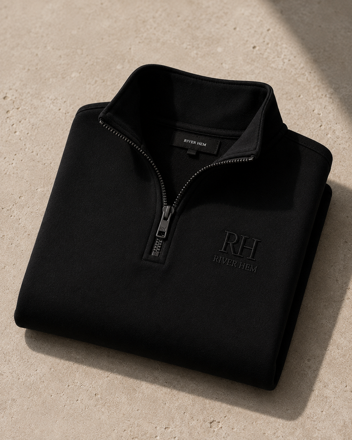 Jet Black Signature Quarter-Zip