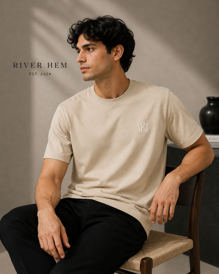 🤍 SANDSTONE BEIGE QUIET LUXURY EDITION TEE SHIRT