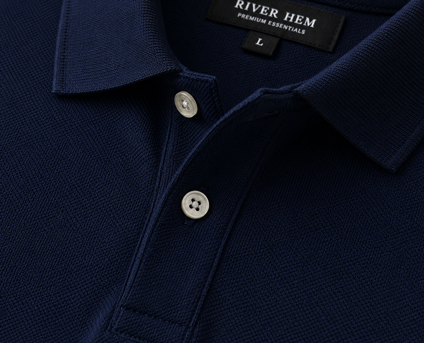 🔵 MIDNIGHT NAVY EXECUTIVE POLO