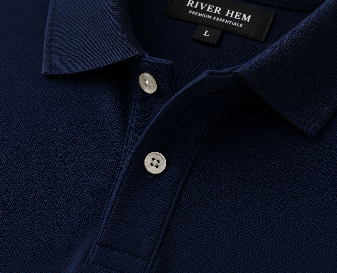 🔵 MIDNIGHT NAVY EXECUTIVE POLO