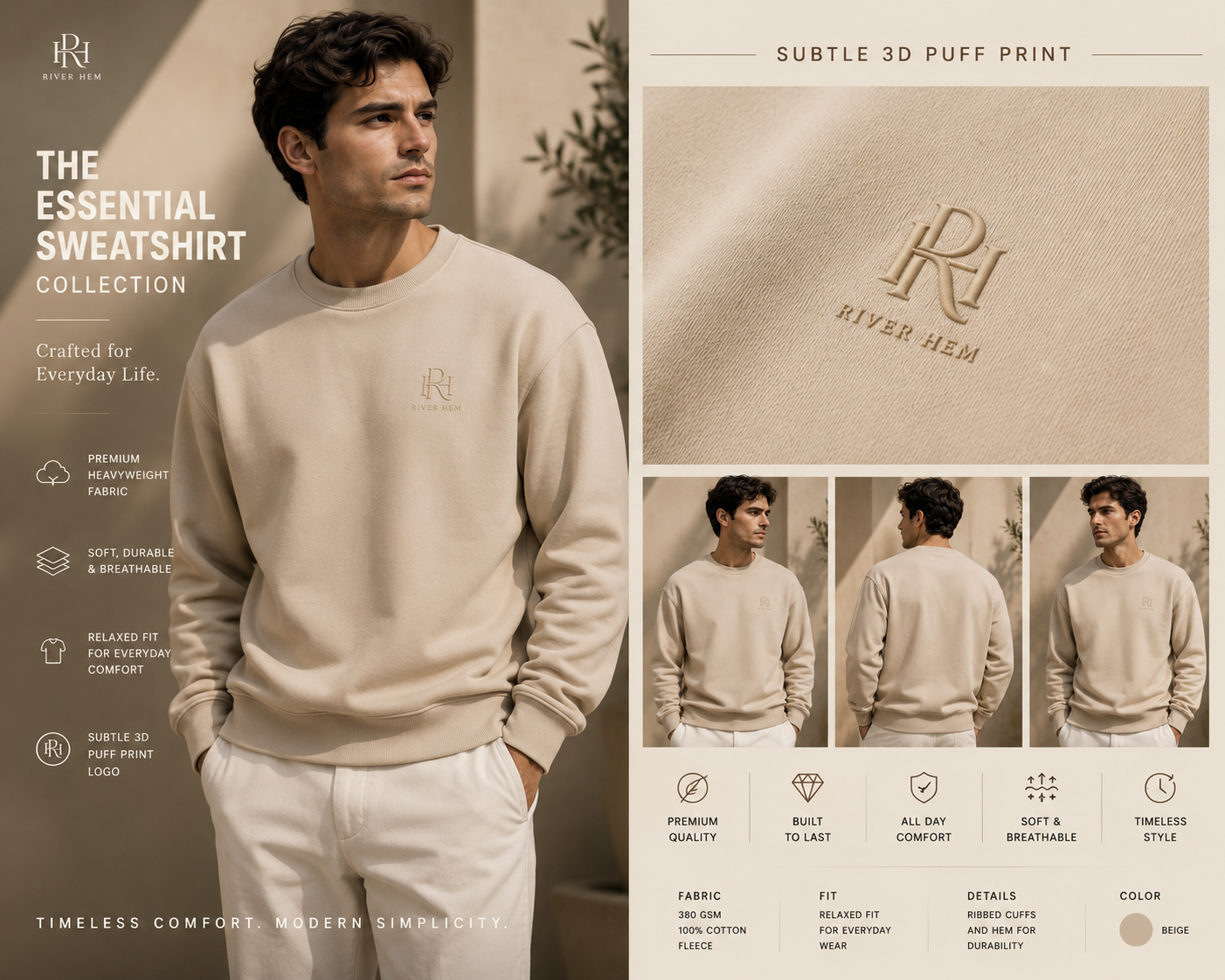 River Hem™️ Essential Heavyweight Sweatshirt